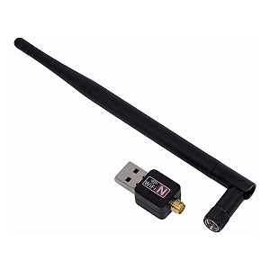 Wireless Adaptador Usb Wifi Sem Fio Lan B/g/n Antena