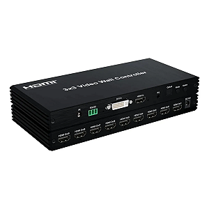 Controlador Vídeo Wall Hdmi 3x3 Processador Tv Wall Dvi,audi
