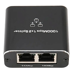 Adaptador Divisor Rj45 1 Fêmea X 2 Fêmeas 100/1000mbps Cor P