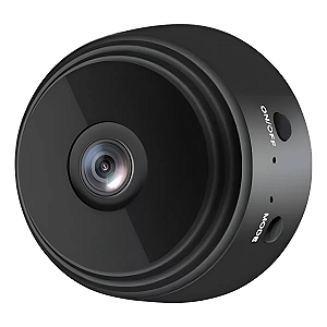 Mini Câmera Wifi Ip Detecção Movimento Filma No Escuro Au Preto