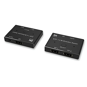 Switch E Splitter Displayport 1.4 1x2 2x1 - 8k@30hz 4k@120hz