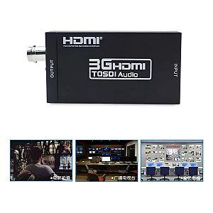 Conversor Hdmi Para Sdi Alta Definição 1080p Preto