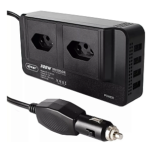 Inversor De Potencia Tensão 12v 110v Veicular 300w 4portausb