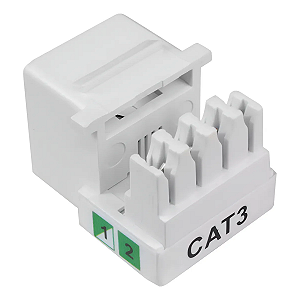 Keystone Rj11 Cat3 Para Conexões De Telefonia E Rede
