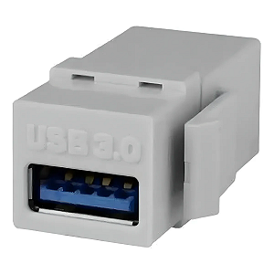 Keystone Emenda Usb 3.0 Embutir Painel Branco