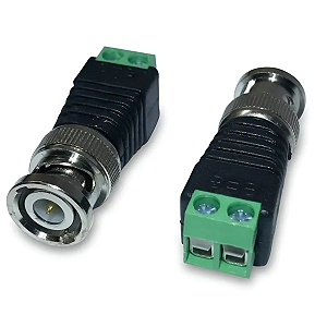 Kit 10 Conector Bnc Macho Borne Parafuso P/ Camera De Cftv