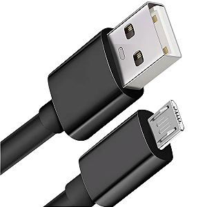 Cabo Rápido V8 Carregador E Dados Micro Usb / Usb 1 Metro 1m Cor Preto - Lar Ideal