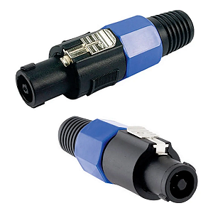 Conector Speakon 4 Polos Macho