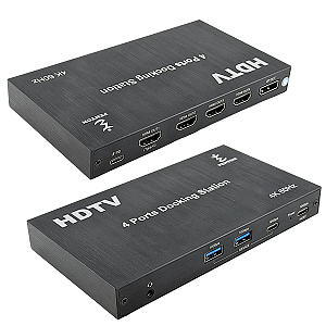 Placa de vídeo Externa 60hz HDMI 4k Trabalhe com até 4 telas independentes