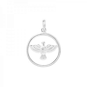 Pingente Divino Espírito Santo Moldura em Prata 925