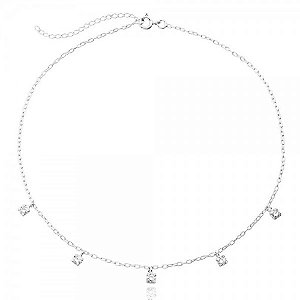 Choker Pontos de Luz em Prata 925