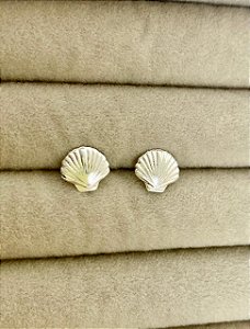 Brinco Concha em Prata 925
