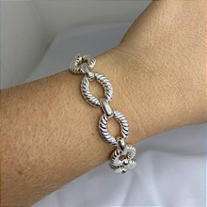 Pulseira em Prata 925 - Corda Grossa