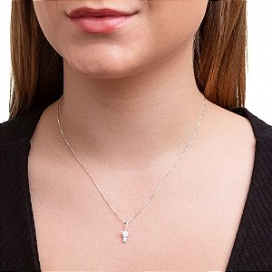 PINGENTE MENINA EM PRATA 925