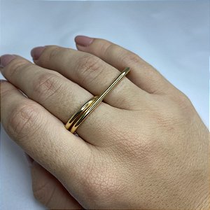 ANEL LISO DUPLO FIO ÚNICO