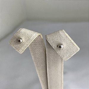 BRINCO BOLINHA DE PRATA PEQUENO