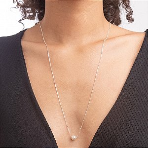 ESCAPULARIO ZIRCONIA CRISTAL E PEROLA