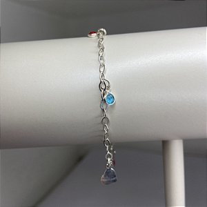 PULSEIRA COM PEDRAS COLORIDAS
