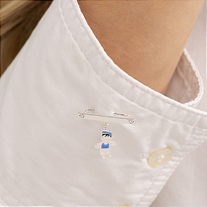 Broche Prata 925 Canga Menino
