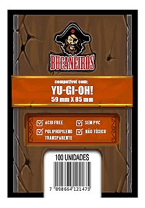 Sleeves Saquinhos De Proteção Yu-gi-oh 59x85mm 100un Bucaneiros