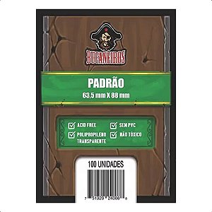 Sleeve Kit 100 Protetor Plástico Cards Bucaneiros Padrão