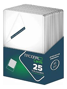 Kit 25 Toploader Original Sleeve Rígido Card Pokemon Futebol