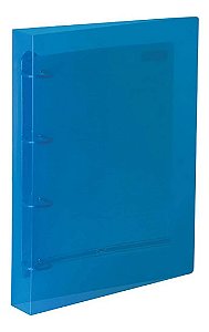 Fichário Pasta Azul 4 Argolado Dac Cards Universitário
