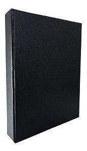 Fichário 4 Argolas 1/4 Liso Pequeno Preto Dac