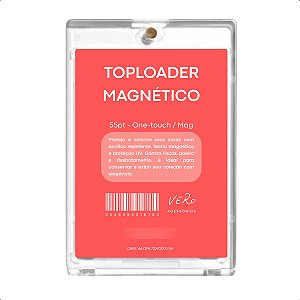 Toploader Magnético Vero Pokemon Magic Card Rígido One Touch