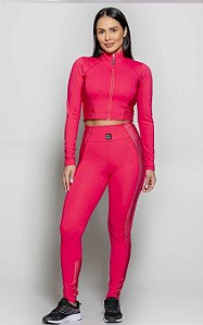 Legging com bolso Run More Rosa - M