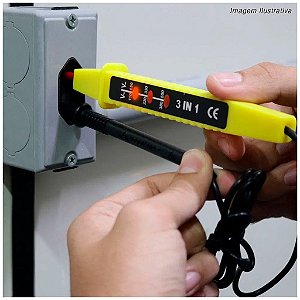 Voltimetro Aparelho Para Medir Voltagem de Corrente Eletri (VOLTIMETRO3X1)