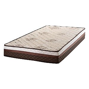 COLCHÃO 088X188X30 SIENA MOLAS ENSACADAS EPS MARROM /FLORAL