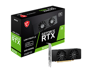 Placa de Video MSI Geforce RTX 3050 LOW Profile OC 6GB - 96 Bits - 2 HDMI/1X DP - 912-V812-023