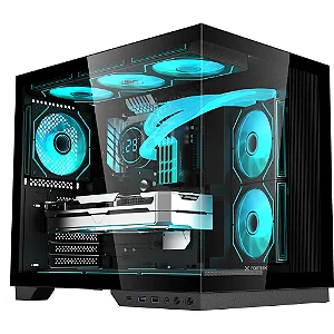 Gabinete Gamer Fortrek Clarity Max ATX Vidro Temperado USB-C