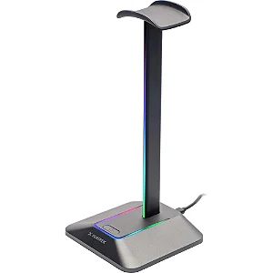 Suporte para Headset Fortrek Nexus RGB com Hub USB-C e USB-A