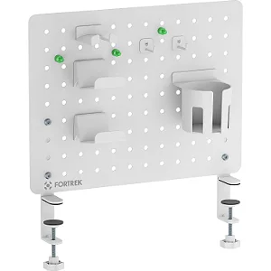 Pegboard Gamer Painel Organizador Fortrek Grid Space 42x48 Branco