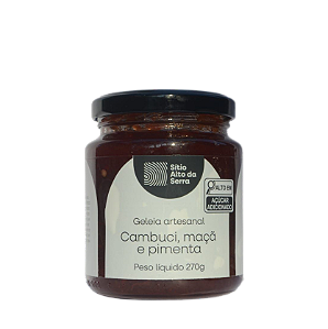 Geleia Artesanal de Cambuci, Maçã e Pimenta Alto da Serra 270g