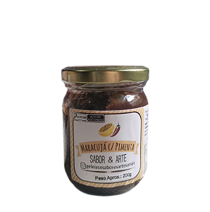 Geleia Artesanal de Maracujá e Pimenta Sabor & Arte 200g