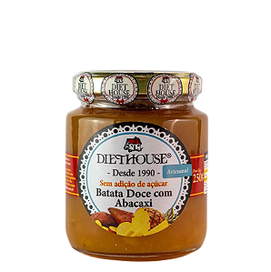 Doce de Batata Doce com Abacaxi Artesanal Zero Açúcar 250g