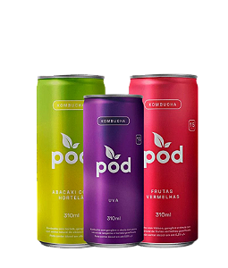 Caixa com 12 Unidades - Kombucha 100% Natural e Saudável 310ml