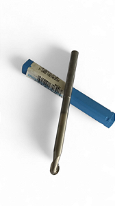 Fresa de Alumínio 1/4" x 100mm esférica SGS