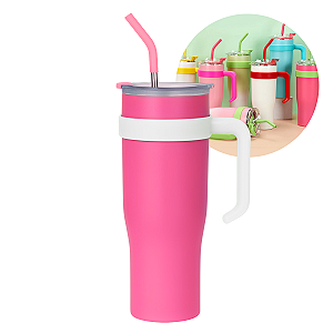 Copo Térmico Virgínia - Caneca Térmica de Inox Com Alça - 1200ml