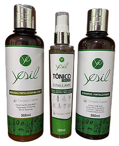 Kit Antiqueda Yesil – Shampoo + Máscara + Tônico