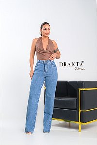 Calça Jeans Widleg Baby Denim Elegante