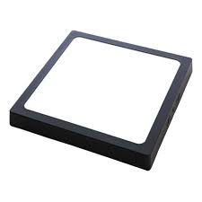 LUMINARIA LED SOBREPOR QUADRADA PRETO 18W 6500K REF 5375-MAXXY