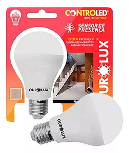 LAMPADA CONTROLED 9W SENSOR DE PRESENCA 6500K REF 20510-
