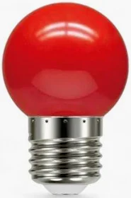 LAMPADA LED BOLINHA 3W 127V VERMELHA REF 1232-GALAXY