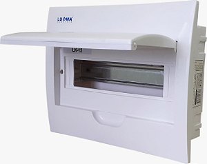 QUADRO EMBUTIR PVC 12 DISJ REF 86005-LUKMA