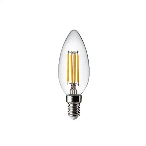 LAMPADA LED VELA 4W 2400K E14-PIX