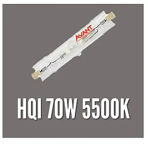 LAMPADA VAPOR METALICO 70W RX7S 5500K-AVANT